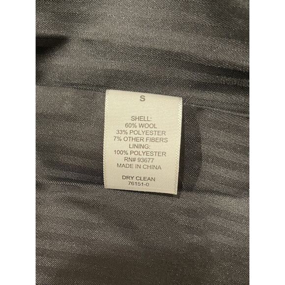 JF J.Ferrar Mens Topcoat Small Black Water Resistant Midweight ✨NEW✨ $240 Retail - Picture 7 of 7